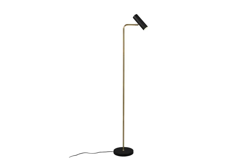 Marley Golvlampa GU10 mattmässing/ mattsvart - Mässing/Matt svart — Trio Lighting
