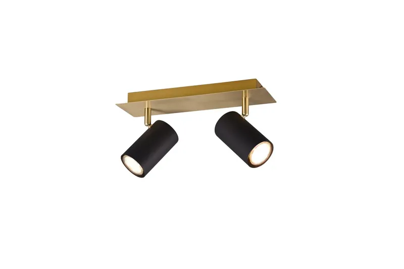 Marley spot 2L GU10 svart/ guld - Svart/Guld — Trio Lighting