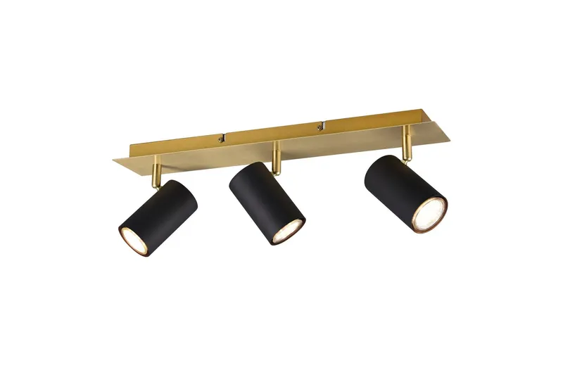 Marley spot 3L GU10 svart/ guld - Svart/Guld — Trio Lighting