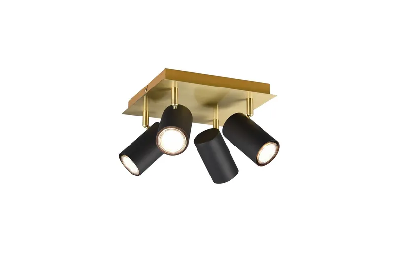 Marley spot 4L GU10 svart/ guld - Svart/Guld — Trio Lighting