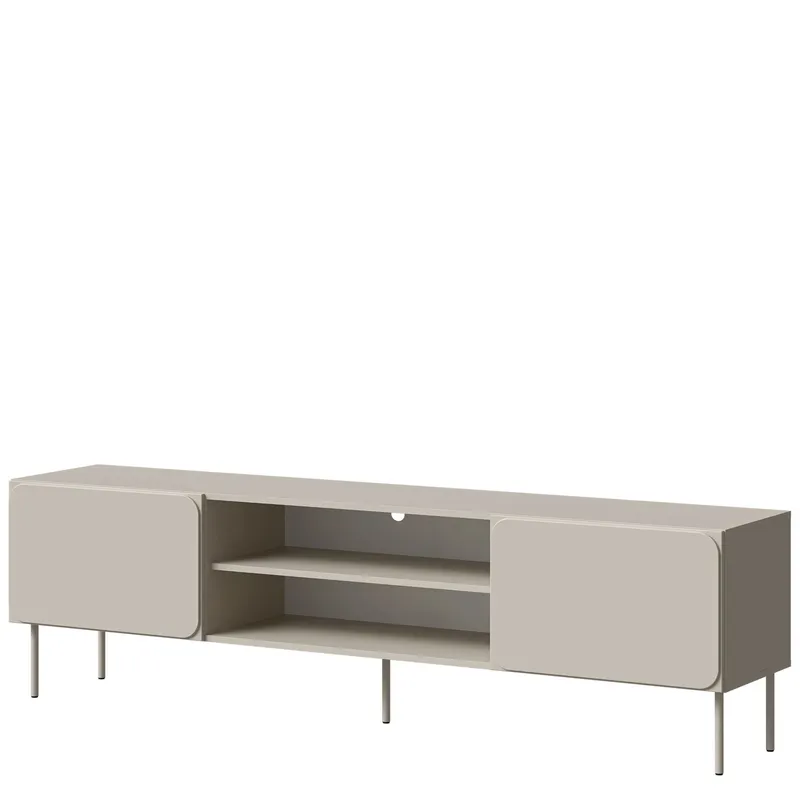 Marros Tv-bänk 200 cm med hyllor - Beige — Beige