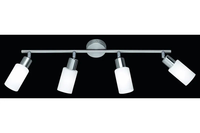 Mars Spotlight 4L E14 borstad stål/ vit - Borstad stål/Vit — Trio Lighting