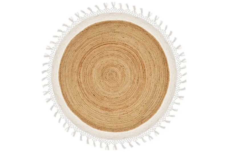 Marts Jutematta 140 cm Rund - Beige (Art.nr 3017355) — Beige