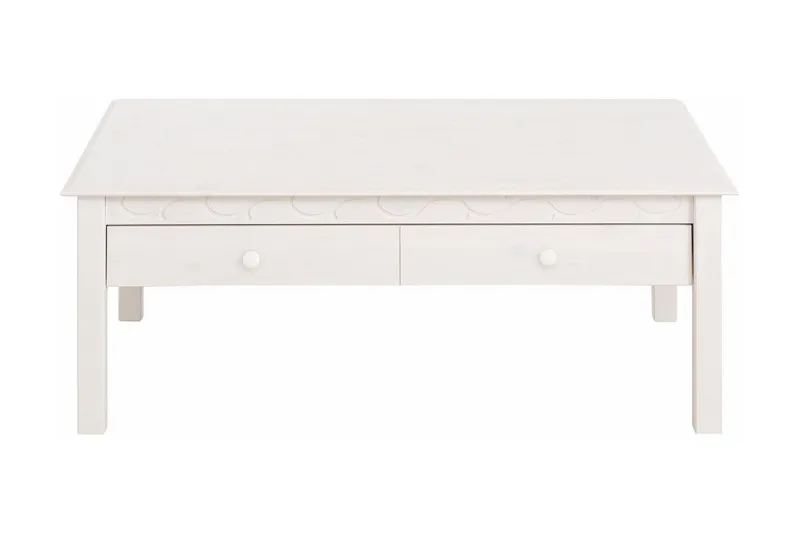 Marzell Soffbord 110 cm - Vit — Loft24