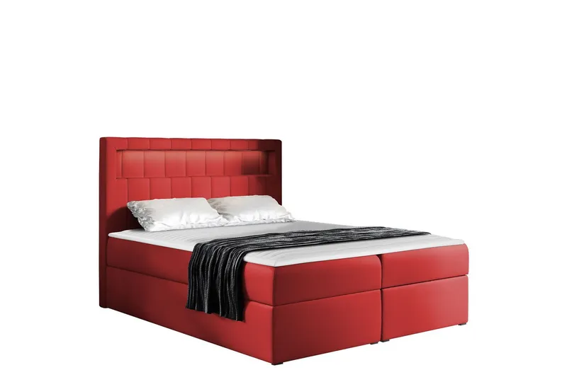Masone Sängpaket Kontinentalsäng 160x200 cm - Röd — Röd