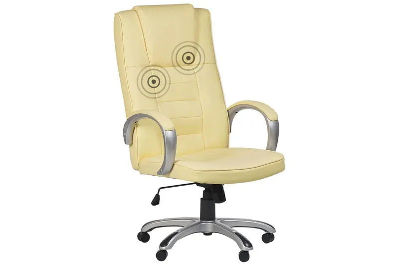 Massagestol Grandeur II Beige/Silver - Beige/Silver — Beige/Silver