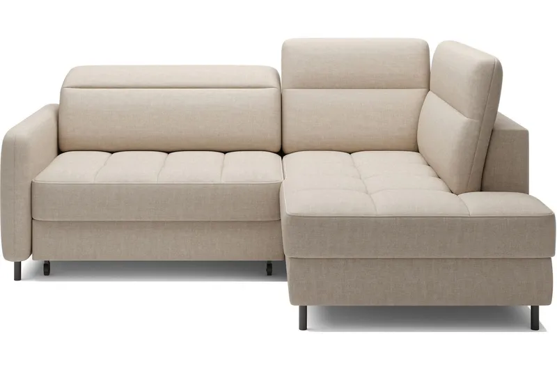 Masuo Bäddsoffa med Schäslong 3-sits - Beige (Art.nr 3072858) — Beige