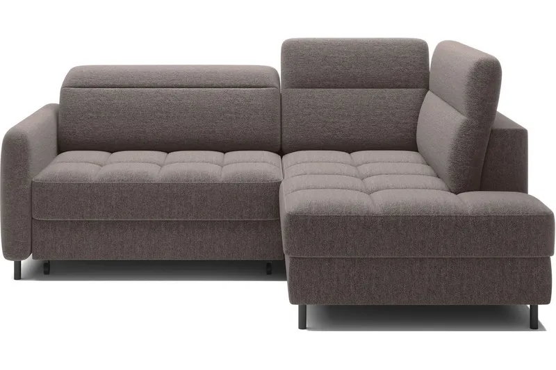 Masuo Bäddsoffa med Schäslong 3-sits - Brun (Art.nr 3072843) — Brun