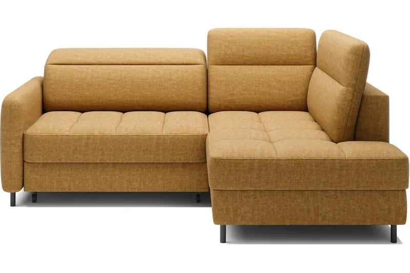Masuo Bäddsoffa med Schäslong 3-sits - Gul (Art.nr 3072870) — Gul