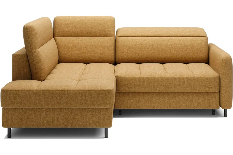 Masuo Bäddsoffa med Schäslong 3-sits - Gul (Art.nr 3072848) — Gul