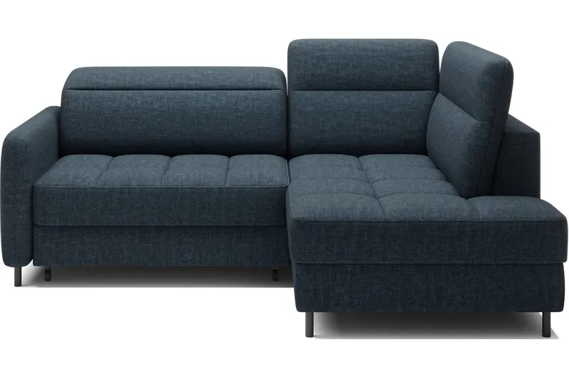 Masuo Bäddsoffa med Schäslong 3-sits - Mörkblå (Art.nr 3072875) — Mörkblå