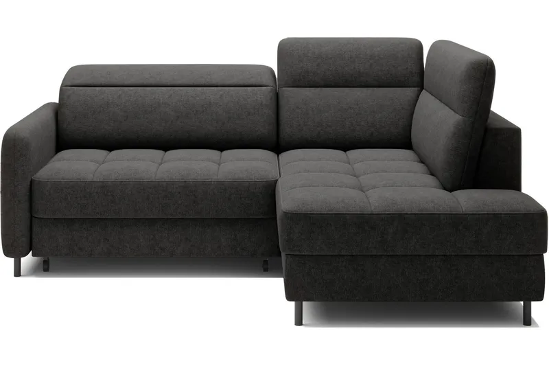 Masuo Bäddsoffa med Schäslong 3-sits - Mörkgrå (Art.nr 3072878) — Mörkgrå