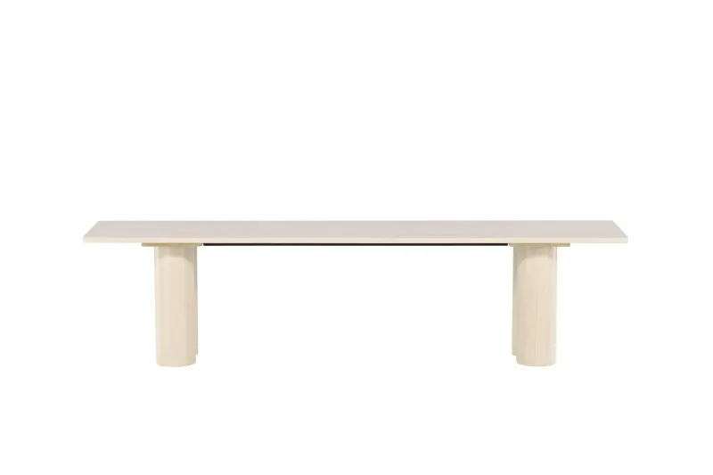 Matbänk Olivia 40x180x45 cm - Vit — Venture Home