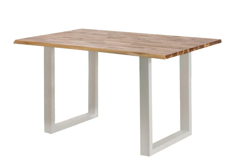Matbord Meria 200 cm - Akacia Brun|Vit — Loft24