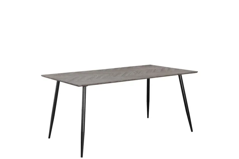 Matbord Monza 160x90x76 cm, Fiskben Viteik/Svart - 160x90x76 cm, Fiskben Viteik/Svart — Loft24