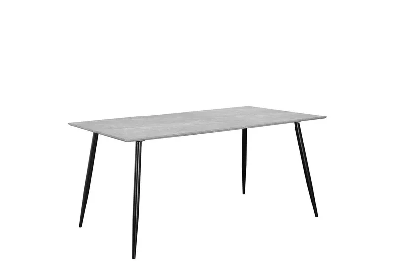 Matbord Monza 160x90x76 cm, Sten/Svart - 160x90x76 cm, Sten/Svart — Loft24