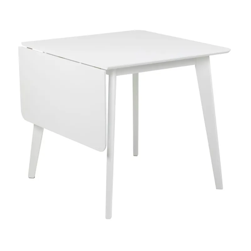 Matbord Roxby 80/120x80x76 cm - Vit — Vit