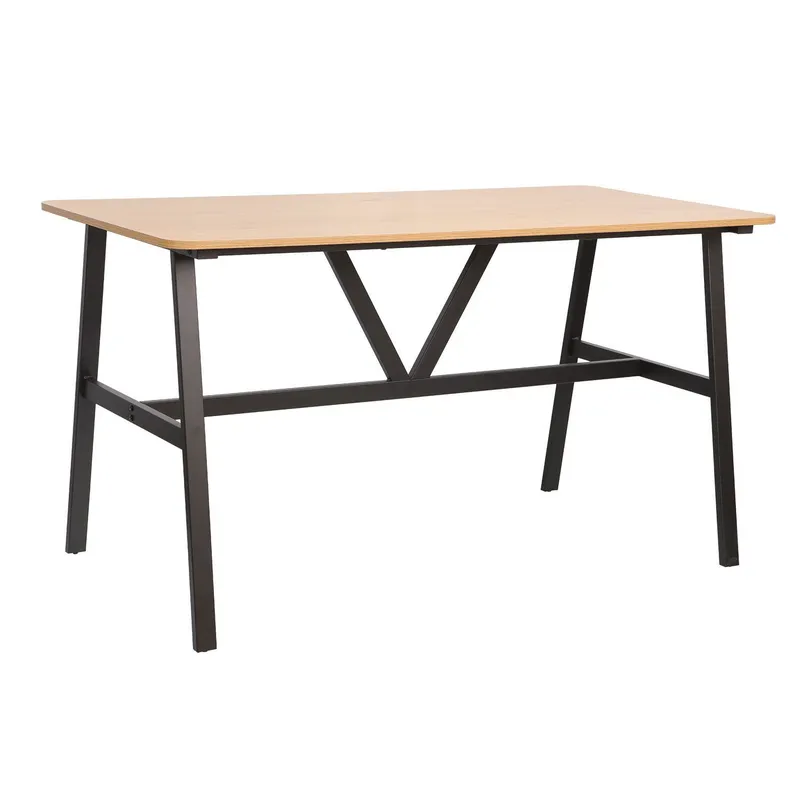 Matbord Svea 140x70x76 cm - ask/svart — ask/svart