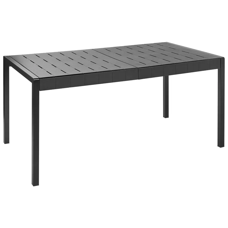 Matbord utomhus Bartica 84x154 cm - Svart — Svart
