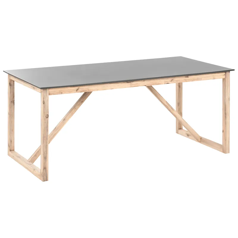Matbord utomhus Notteri 90x180 cm Betong - Grå/Brun — Grå/Brun