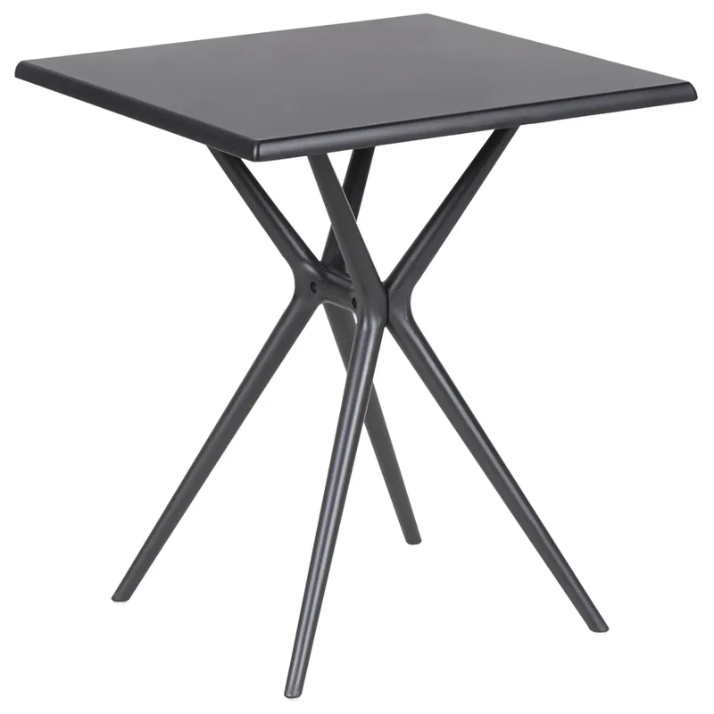 Matbord utomhus Piave 70x70 cm - Svart — Svart