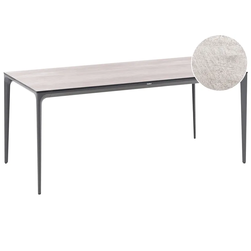 Matbord utomhus Sovareto 180 cm Imitation Av Trä - Grå — Grå