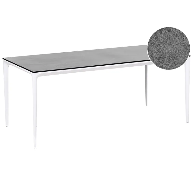 Matbord utomhus Sovareto 90x180 cm Steneffekt - Grå (Art.nr 3432251) — Grå
