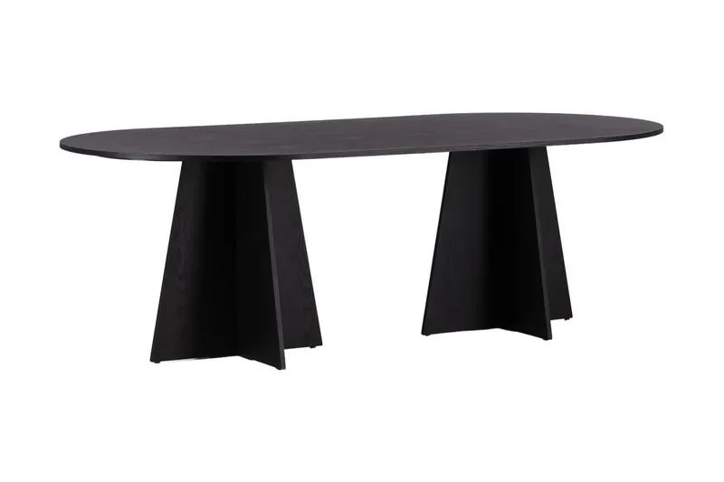 Matbord Venture Home Bootcut Matbord 230x115x75 cm Oval Black — Venture Home