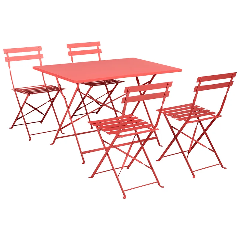 Matgrupp utomhus 4-Sits Fiori - röd — röd
