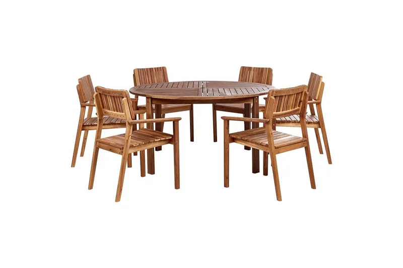Matsalsset Agello Ljus trä, 6-Sits, Nej - Ljus trä, 6-Sits, Nej — Ljus trä, 6-Sits, Nej