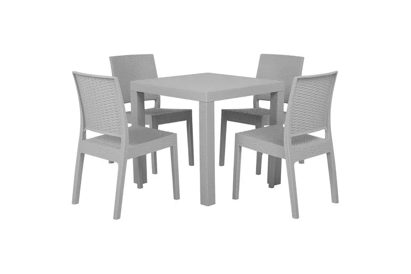 Matsalsset Fossano Grå, 4-Sits - Grå, 4-Sits — Grå, 4-Sits