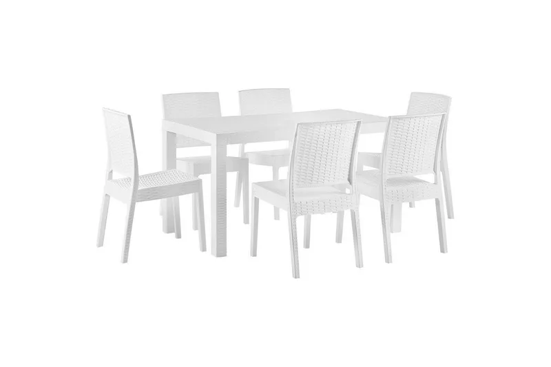 Matsalsset Fossano Vit, 6-Sits - Vit, 6-Sits — Vit, 6-Sits
