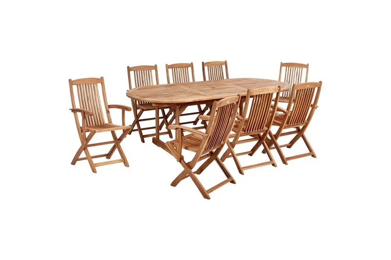 Matsalsset Maui II Ljus trä, 8-Sits - Ljus trä, 8-Sits — Ljus trä, 8-Sits
