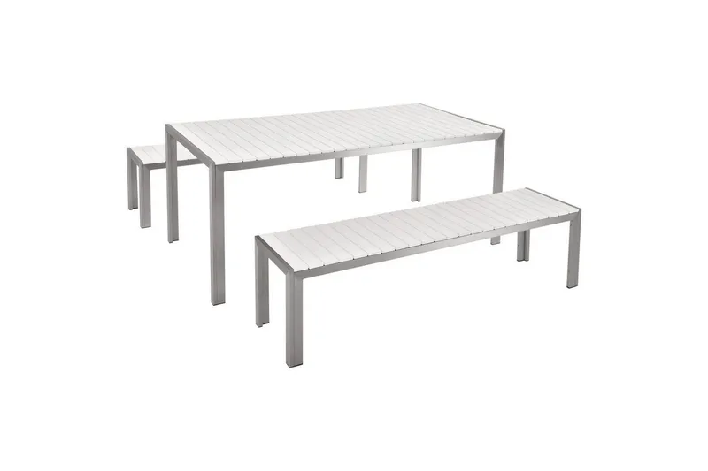 Matsalsset Nardo Vit/Silver - Vit/Silver — Vit/Silver