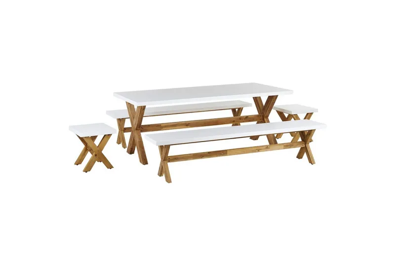 Matsalsset Olbia med bänkar 8-Sits - 8-Sits — 8-Sits