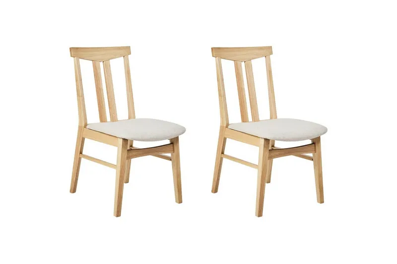 Matsalsstol Avalon set om 2 Ljus Trä-Beige - Ljus Trä-Beige — Ljus Trä-Beige