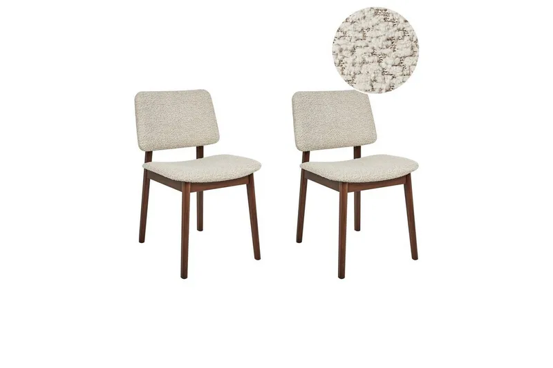 Matsalsstol Blane set om 2 Ljus Trä-Beige - Ljus Trä-Beige — Ljus Trä-Beige