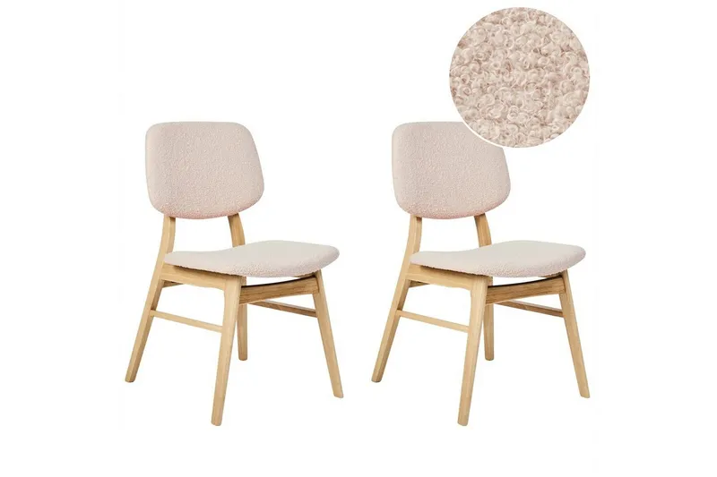 Matsalsstol Ella set om 2 Ljus Trä-Beige - Ljus Trä-Beige — Ljus Trä-Beige