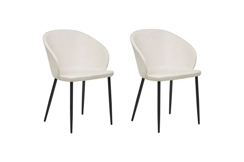 Matsalsstol Mason set om 2 Beige-Svart - Beige-Svart — Beige-Svart