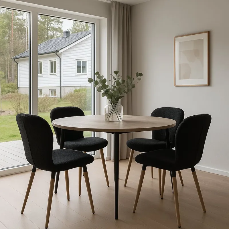 Matstol | 2-pack | Svart | Björkfors — outl1.se