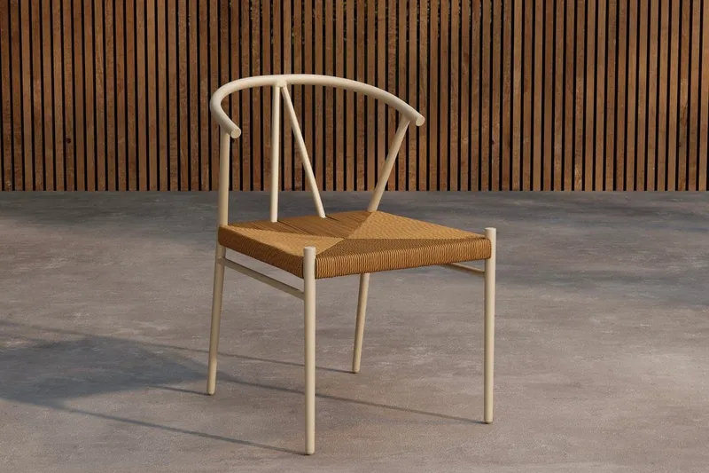 Matstol Alfons Utomhus - Beige — Venture Home