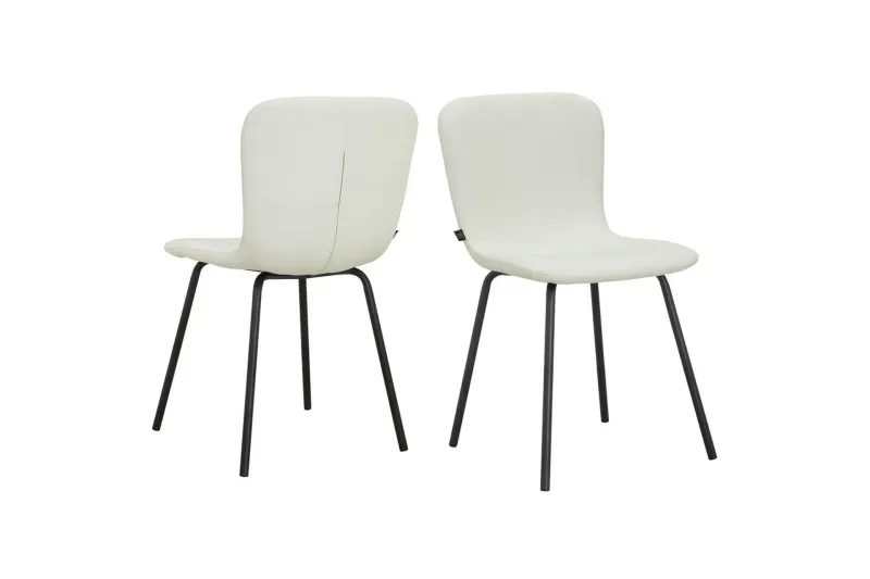 Matstol Ulmar Set med 2 Kräm - Kräm — Loft24