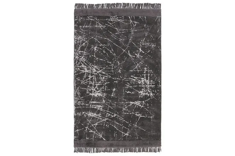 Matta Hanli - Mörkgrå, vit, 140x200 cm — Mörkgrå, vit, 140x200 cm