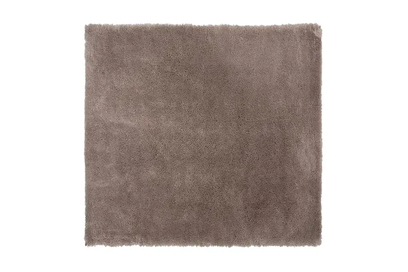 Matta Reminga Lång Lugg 200x200 cm - Ljusbrun — Ljusbrun