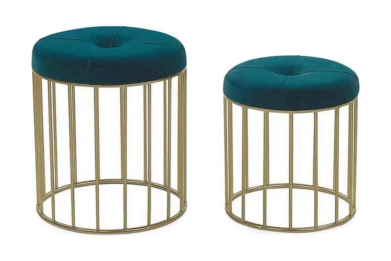 Mattila Fotpall 2-pack - Blå — Blå