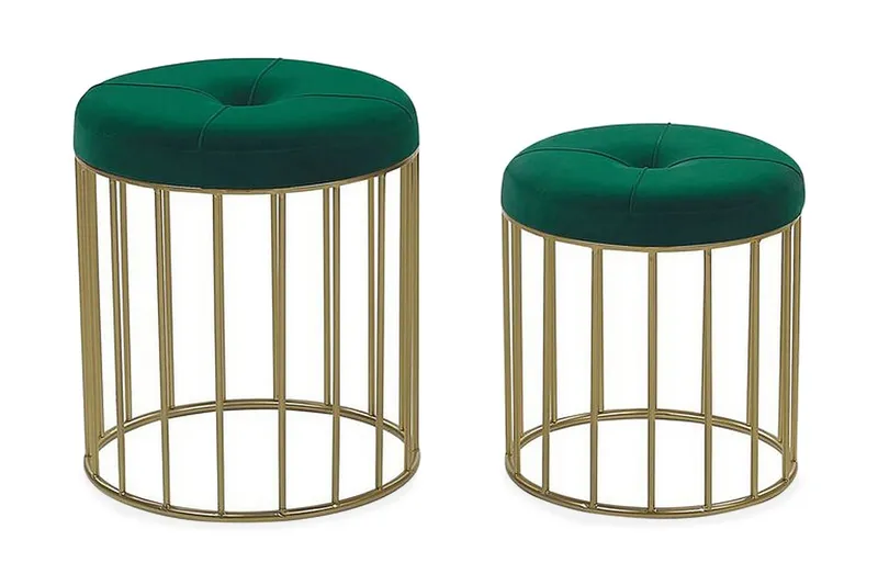 Mattila Fotpall 2-pack - Grön — Grön