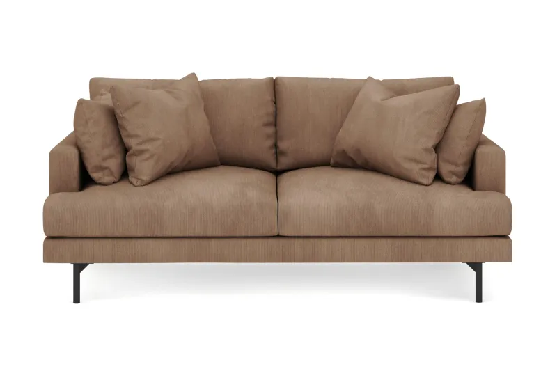Menard 3-sits Djup Manchestersoffa - Brun (Art.nr 3098237) — Brun