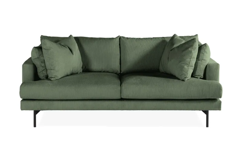 Menard 3-sits Djup Manchestersoffa - Grön — Grön