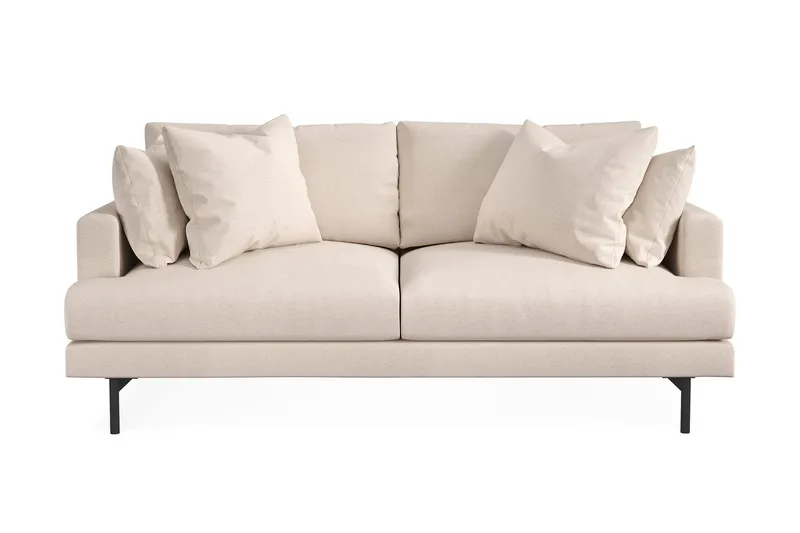 Menard 3-sits Djup Tygsoffa 205 cm bred - Beige — Scandi Days