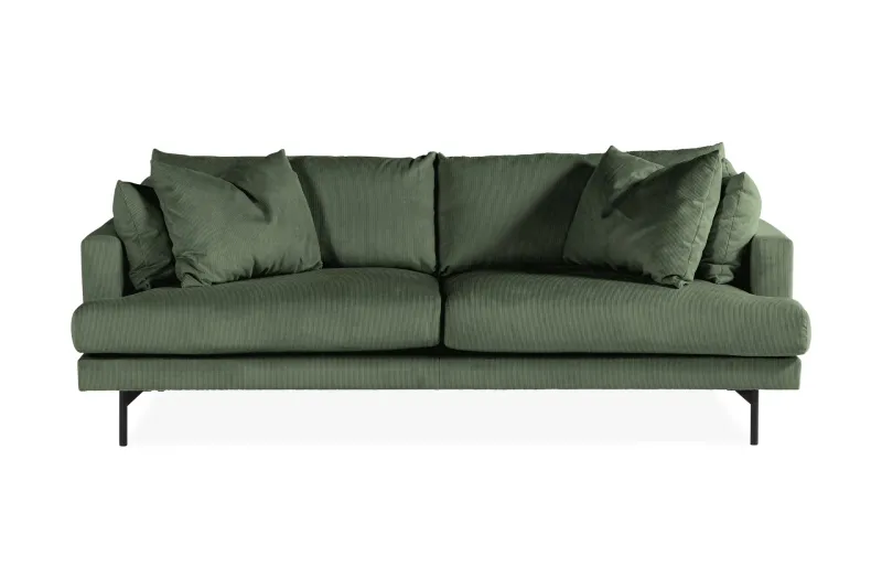 Menard 4-sits Djup Manchestersoffa - Grön — Grön